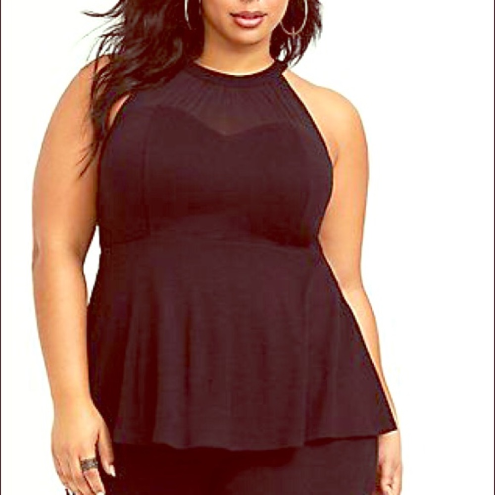 Torrid peplum “pointe” top